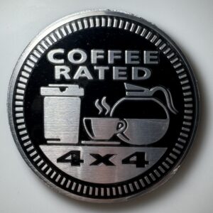 Coffee Rated Badge Coffee Run