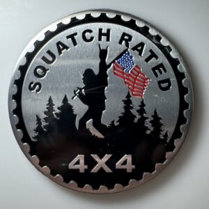 Squatch Rated Badge Old Glory